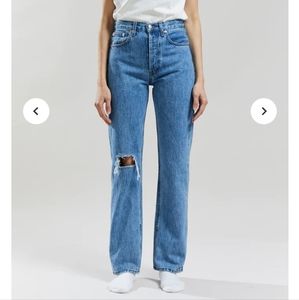 NWOT Still Here Worn-In Childhood Jeans